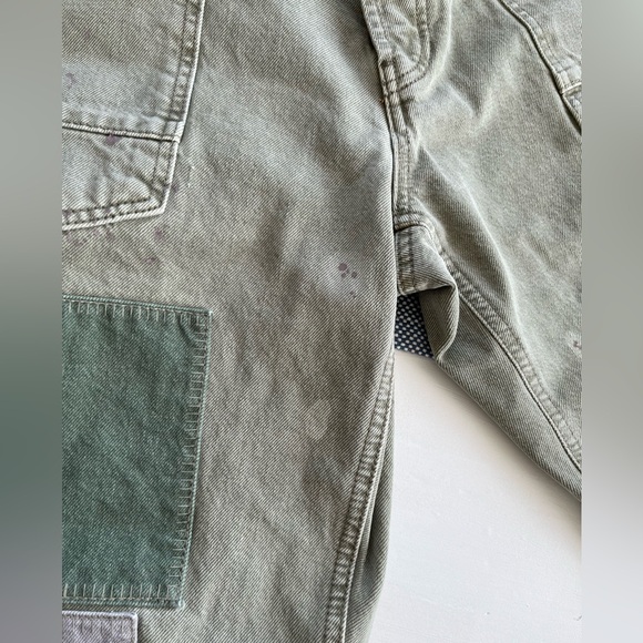 We The Free Moxie Barrel Pants Army Green Size 31 - Picture 5 of 14